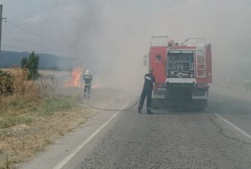Товарен влак дерайлира край   Мурсалево, избухна пожар на Е-79