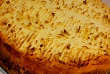 Солена торта от картофено пюре и кайма