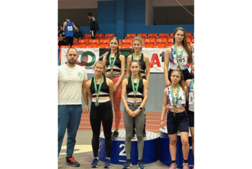 Сребро за щафетата на „Джордан“ от националния шампионат под 16 г.