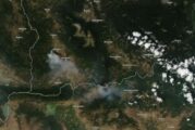 Пожарите в Югозападна България се виждат от Космоса