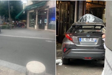 Автомобил се вряза в тераса на кафене в Париж, шофьорът вероятно е бил дрогиран и пиян