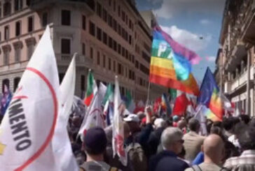 Хиляди излязоха на протест в Рим