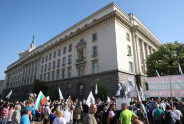 Поддръжници на лева се събраха пред сградата на Народното събрание
