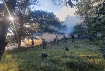 20 военослужещи продължават да помагат за потушаването на пожара над Илинденци