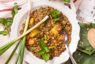 Леща с картофи и лапад