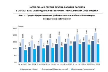 Благоевградска област се отлепи леко от дъното по заплати с 1870 лв. - двойно по-малко от столицата, Кюстендил зае мястото й с 1793 лв.