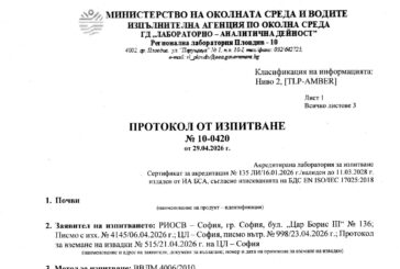 МОСВ с категорично заключение: ФЕЦ „Аратиден“ в с. Коняво не замърсява водите до площадката