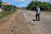 Кирил Стоев провери изпълнението ремонтните дайности на пътя за село Стефаново