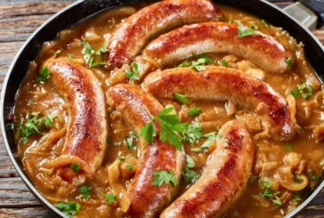 Наденички с вкусен лучен сос