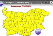 Времето: Слънчево и горещо! Жълт код за високи температури в цялата страна
