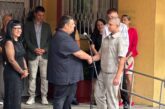 ПРИ ОТКРИВАНЕТО НА НОВАТА УЧЕБНА ГОДИНА В ПГСАГ - БЛАГОЕВГРАД! Изявеният абитуриент от Випуск 2026 Д. Петков със стипендия от 3000 евро от строителния предприемач Р. Костов 