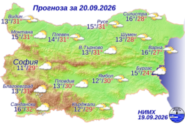 Предимно слънчева неделя с временни увеличения на облачността и превалявания следобед в планинските райони на Западна България
