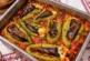 Пълнени чушки с извара и котидж сирене в доматен сос