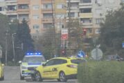 Патрулка и такси се удариха на метри от новата автогара в Сандански