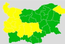 Обявиха жълт код за 11 области от страната за понеделник