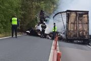Камион с хартия се запали и блокира за 8 часа Кресненското дефиле