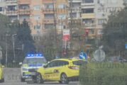 Патрулка и такси се удариха на метри от новата автогара в Сандански